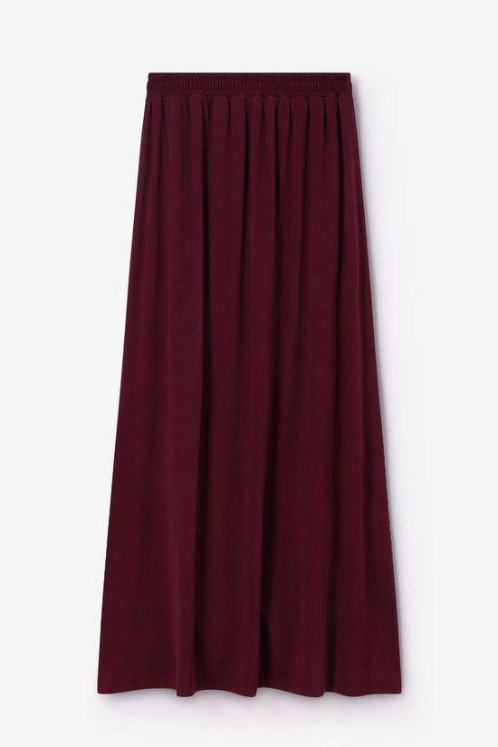 Sissy-Boy Donkerrode jersey maxi rok