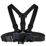 Maclean - Borstband voor Mobiele Telefoon/Camera/Houder - universeel - Zwart