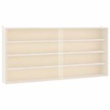 vidaXL Houten vitrinekast met deuren 80x8,5x37cm