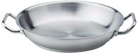 Pentole Agnelli Linea Steelpan met 2 handgrepen, zilverkleurig, 36 cm