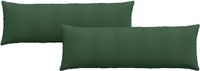 vidaXL - Zitkussens - 2 stuks - Donkergroen - 120 x 40 cm - Corduroy stof