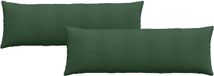 vidaXL - Zitkussens - 2 stuks - Donkergroen - 120 x 40 cm - Corduroy stof