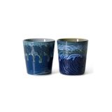 HKLIVING Van Gogh koffiekopje 70s (Ø7,5 cm) (180 ml) (set van 2)
