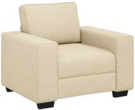 vidaXL Sofastoel Crème 100x77x82 cm Stof
