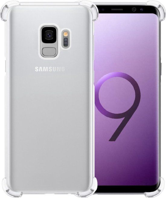 LUQ Samsung Galaxy S9 Case - Shockproof Silicone Cover - Transparent