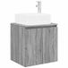 vidaXL Wandgemonteerde wastafelmeubel Grijs Sonoma 53 x 35 x 63 cm