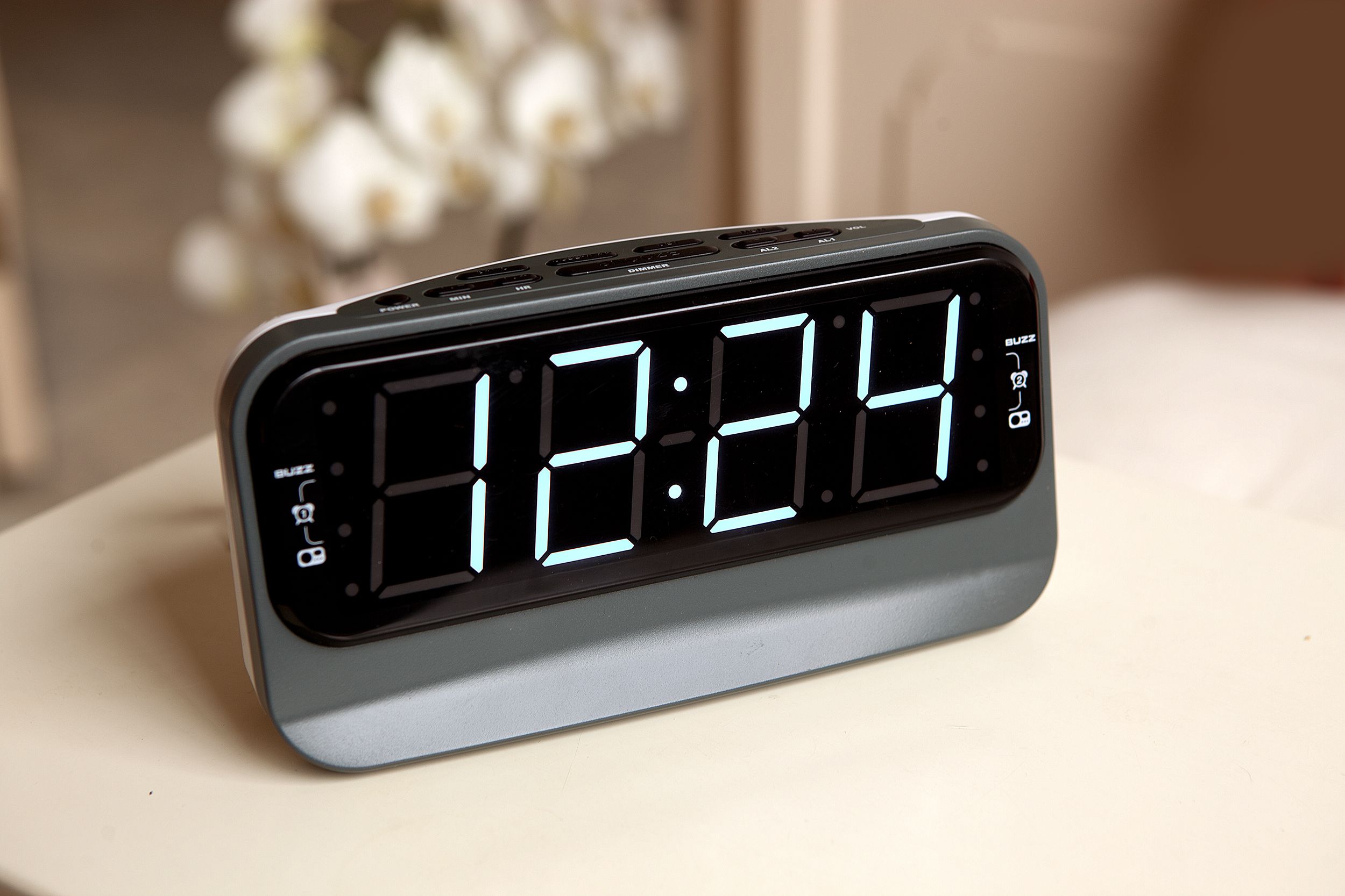 Salora CR616 - Digitale Wekker - Zwart/Grijs/Wit - LED Display