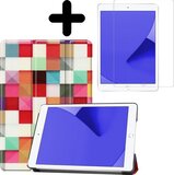 LUQ Book Case voor Apple iPad 7/8 10.2" - Blokken