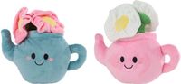 Take Me Home Knuffel Plant Pluche theepot met bloemen 18cm