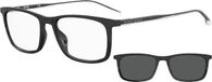 Hugo Boss Zonnebril Boss 1150/cs Clip-on Heren Rechthoekig Zwart