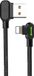 DrPhone MDD Series Câble de charge 2.4A – Cordon de charge – Câble et données coudés à 90 degrés en nylon tressé – Convient pour iPhone / iPad Lightning 1.8 mètre
