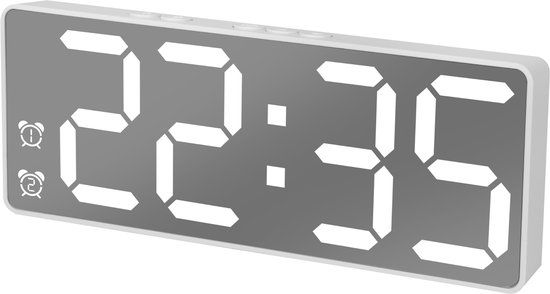 Nuvance Digitale Wekker - Wit