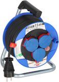 Brennenstuhl Garant Kompakt IP44 - Kabeltrommel - 15m - Zwart/Blauw