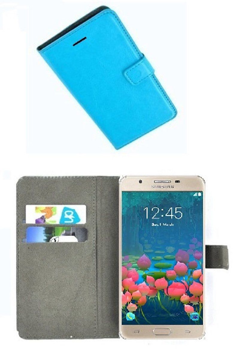 pearlycase Samsung Galaxy J5 Prime Smartphone Hoesje Wallet Book Style Case Turquoise - 8719669018845