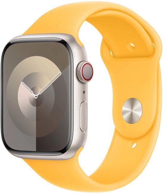 Apple Sport Band voor de Apple Watch | 44/45/46/49 mm - Maat S/M - Sunshine