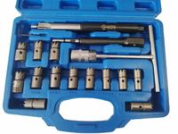 AMD Tools - Set van 17 Frezen - Dieselinjector Gaten - Met Gereedschap
