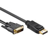 Allteq ALTQ-DP-DVI-HQ-B-5 video kabel adapter 5 m DisplayPort Zwart