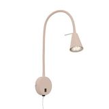 BRILONER - LED leeslamp met schakelaar op behuizing, draaibaar, warm wit licht, binnen wandlamp, wandlamp, bedlamp, leeslamp, nachtlampje, 8 x 45 cm, beige