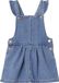 Vertbaudet Salopettejurk baby's van denim met schouderbandjes met ruche