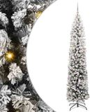 vidaXL Kunstkerstboom Groen 210 cm PVC en Staal en Kunststof