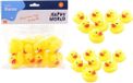 Merkloos Badeendjes - 24x stuks - geel - rubber - 6 cm - badspeelgoed