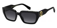Marc Jacobs MARC 809/S Zonnebril Dames Rechthoekig Kunststof Zwart Grijs