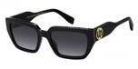 Marc Jacobs MARC 809/S Zonnebril Dames Rechthoekig Kunststof Zwart Grijs