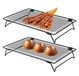 Set de 2 grilles de refroidissement pour cuisson et grillades, empilable et antiadhésif
