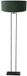 Steinhauer Vloerlamp Stang 3853ZW groen velours kap Ø50cm met E27 fitting trendy metaal/textiel