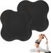 Ibenzoa® Set de tapis de yoga Duplex avec genouillères, 2 pièces, noir