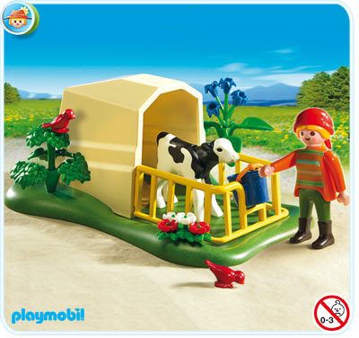 Playmobil Boer met Kalf 5124