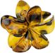 My Zaya Hawaiiaanse bloem haarklem Mosterd Plastic