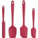Spatules en silicone - Set de 4 pièces - Rouge