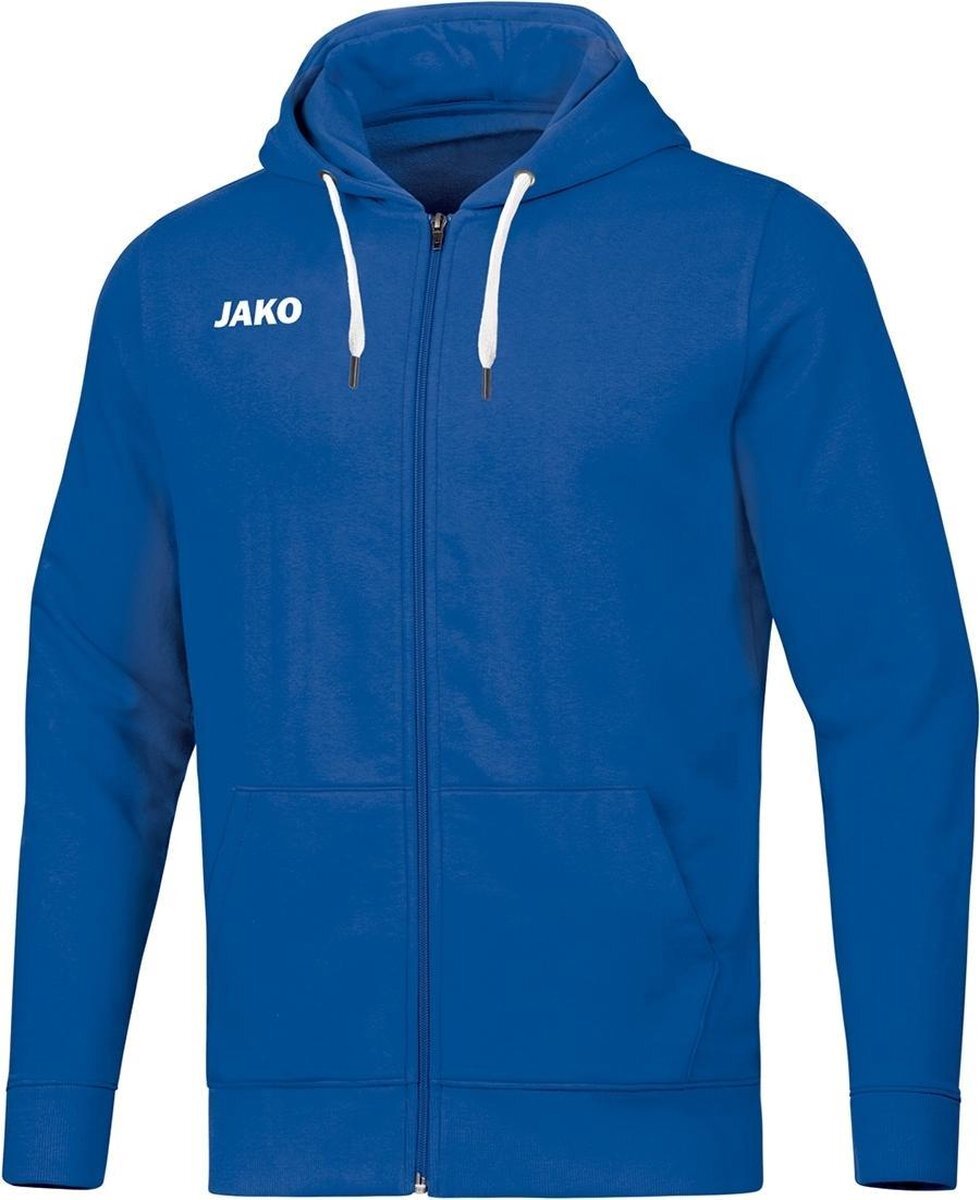 JAKO Base Jas Met Capuchon Dames Royal Blauw Maat 34