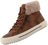 Mustang Dames Hoge Sneaker Bruin
