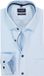 OLYMP Luxor Modern Fit Chemise - Twill - Bleu clair avec rayures très fines blanches - Sans repassage - Tour de cou 43