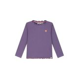 Stains&Stories longsleeve met ruches - paars