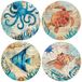 Signes Grimalt Sous-verres décoratifs en céramique style nautique 4u