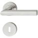 Häfele Garniture à béquilles PDH3103 Béquille de porte en acier inoxydable, garniture WC