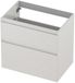 INK - Onderkast 2 Laden Greeploos Gelakt 45gr A-symmetrisch - 700x450x650 Mm - Hoogglans Wit