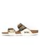 Bayton Sandale 'Marbella' lichtbruin / goud / zwart / wit