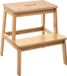 5five Escabeau de cuisine - Marchepied avec 2 marches - Bambou Bois