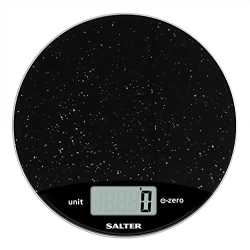 Salter 1009 BKDR Black Marble Electronic Kitchen Scale - 8 kg