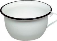 Merkloos Pispot nachtemmer toiletemmer email 22x11.5cm