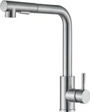 Merkloos / Sans marque Keukenmengkraan RVS - Met Uittrekbare Handdouche - 360° Draaibaar, Twee Straalsoorten & Hogedruk