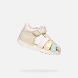 GEOX Sandal Macchia Dreumes Sandalen - Licht ivoorkleurig/Lichtgeel - Maat 18