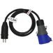 Brennenstuhl 1132921 adaptateur avec rallonge P17 + prise 2 P + T 16 A/230 V 1,5 m H07RN-F 3 G1,5