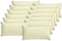 vidaXL Kussensloop 12 st houten crèmekleurig 40 x 80 cm polyester
