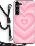 Case Company® - Samsung Galaxy S23 Plus Case with Cord - Heart Rose - Black Cord - Back Cover