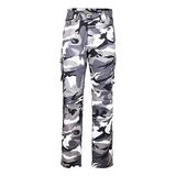 Bikers Gear - Motor-jeans/cargobroek, bruin (Grey Camo), 34L UK / 44L EU
